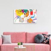Kandinsky Dominant Curve Canvas Print (Insitu (Woonkamer))