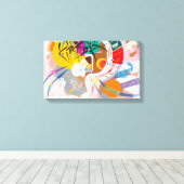 Kandinsky Dominant Curve Canvas Print (Insitu (Houten vloer))