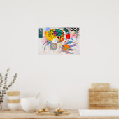 Kandinsky Dominant Curve Poster (Keuken)