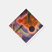 Kandinsky - Drei Elemente, abstracte kunst Servet (Hoek)