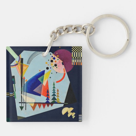 Kandinsky - Drie geluiden Sleutelhanger (Achterkant)