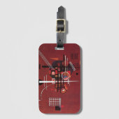 Kandinsky - Dull Rood Bagagelabel (Voorkant (verticaal))