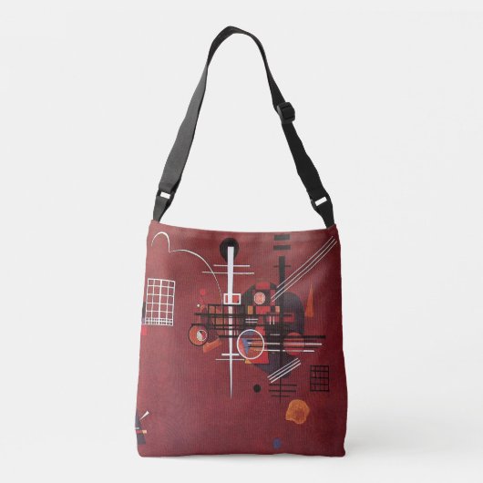 Kandinsky - Dull Rood Crossbody Tas (Achterkant)