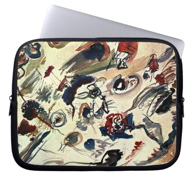 Kandinsky - Eerste abstracte aquarel Laptop Sleeve (Voorkant)
