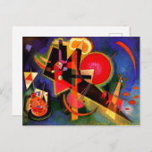 Kandinsky - En Bleu, célèbre carte d'art (Devant / Derrière)