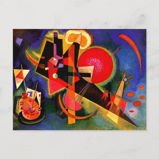 Kandinsky - En Bleu, célèbre carte d'art (Devant)