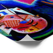 Kandinsky En Bleu Poster D'Art Peinture Abstraite (Coin)