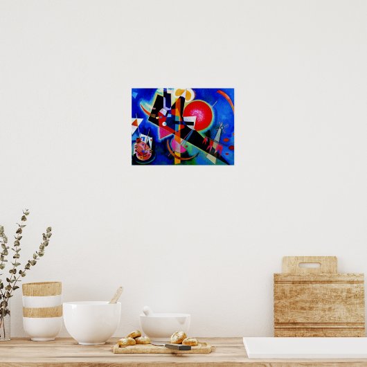 Kandinsky En Bleu Poster D'Art Peinture Abstraite (Cuisine)