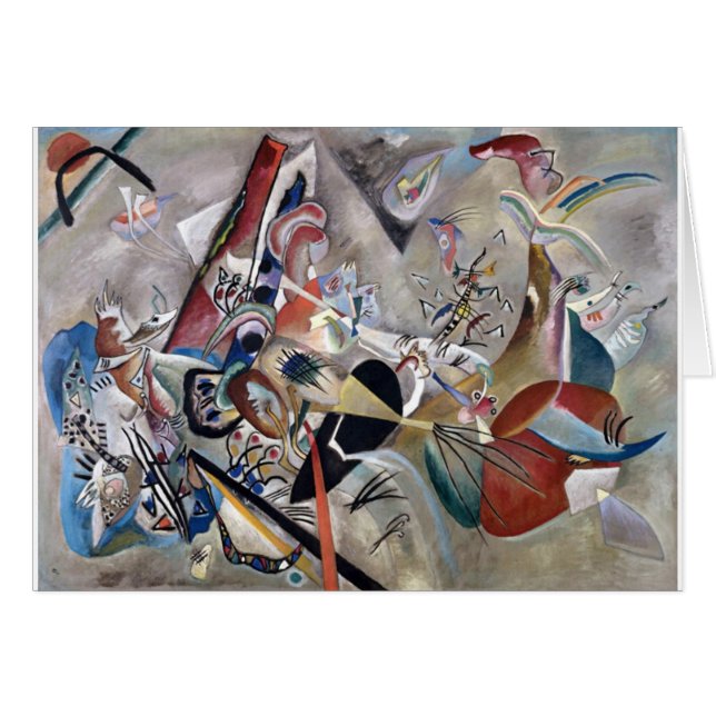 Kandinsky En Gris Oeuvre Abstraite (Devant horizontal)