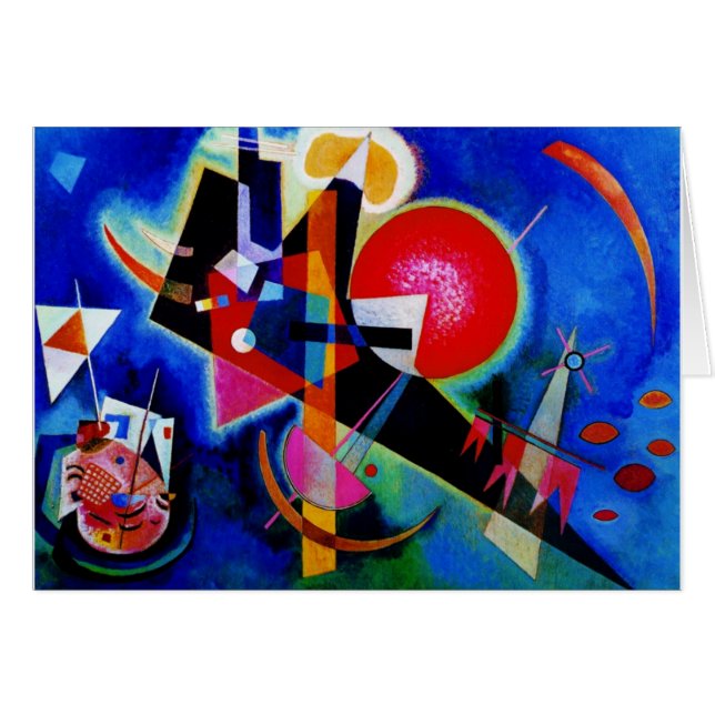 Kandinsky en peinture Abstraite bleue (Devant horizontal)