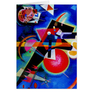 Kandinsky en peinture Abstraite bleue