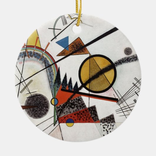Kandinsky Expressionist Abstract schilderwerk Keramisch Ornament (Voorkant)