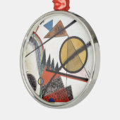 Kandinsky Expressionist Abstract schilderwerk Metalen Ornament (Links)
