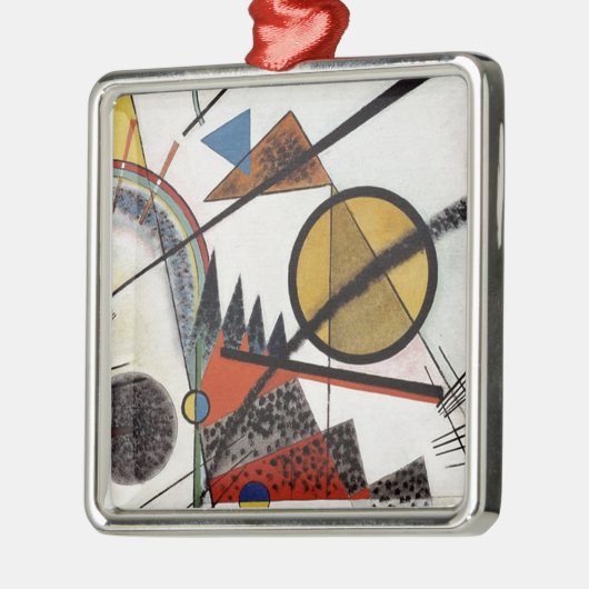 Kandinsky Expressionist Abstract schilderwerk Metalen Ornament (Links)