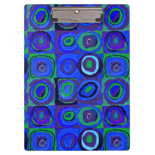 Kandinsky Farbstudie Blue Quadrate Square Circle Klembord