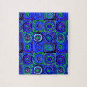 Kandinsky Farbstudie Blue Quadrate Square Circle Legpuzzel (Verticaal)