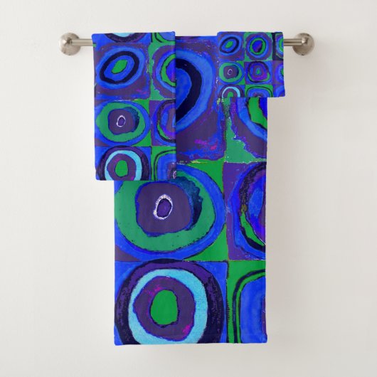 Kandinsky Farbstudie Carrés Bleus Cercle Carré (En situation)