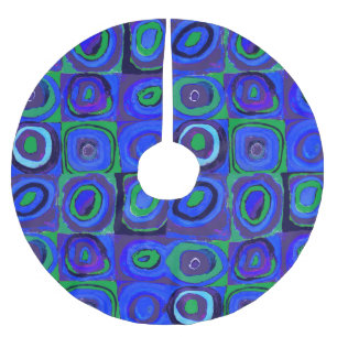 Kandinsky Farbstudie Quadrate Blauwe Vierkantjes Kerstboom Rok