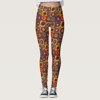 Kandinsky Farbstudie Quadrate Kleurrijke Vierkante Leggings