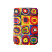 Kandinsky Farbstudie Quadrate Vierkantjes Cirkels  Badmat (Voorkant Verticaal)