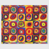 Kandinsky Farbstudie Quadrate Vierkantjes Cirkels  Cadeaupapier (Vlak)