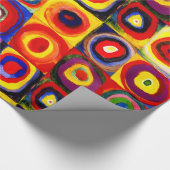 Kandinsky Farbstudie Quadrate Vierkantjes Cirkels  Cadeaupapier (Hoek)
