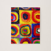 Kandinsky Farbstudie Quadrate Vierkantjes Cirkels  Legpuzzel (Verticaal)