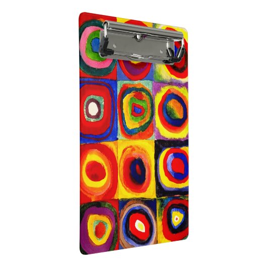 Kandinsky Farbstudie Quadrate Vierkantjes Cirkels  Mini Klembord (Schuin)