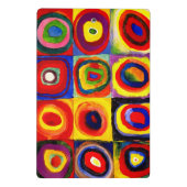 Kandinsky Farbstudie Quadrate Vierkantjes Cirkels  Mini Klembord (Achterkant)
