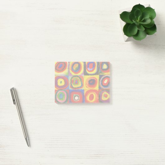 Kandinsky Farbstudie Quadrate Vierkantjes Cirkels Post-it® Notes (Kantoor)
