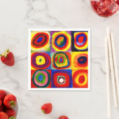 Kandinsky Farbstudie Quadrate Vierkantjes Cirkels  Servetten (Insitu)