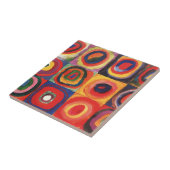 Kandinsky Farbstudie Quadrate Vierkantjes Cirkels Tegeltje (Zijkant)