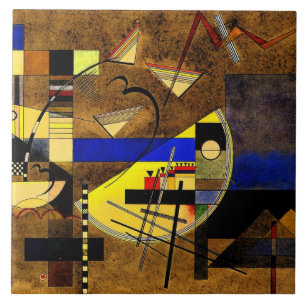 Kandinsky - Feest III, abstracte kunst Tegeltje