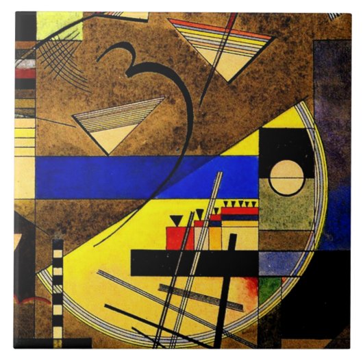 Kandinsky - Festes III, abstracte kunst Tegeltje (Voorkant)