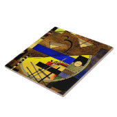 Kandinsky - Festes III, abstracte kunst Tegeltje (Zijkant)