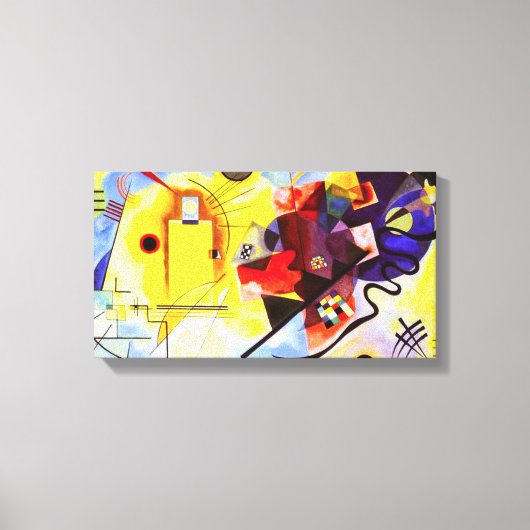 Kandinsky Geel Rood Blauw Canvasomslag Canvas Afdruk (Voorkant)