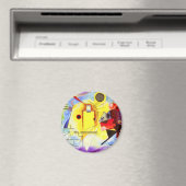 Kandinsky Geel Rood Blauw Magneet (Insitu (Vaatwasser))