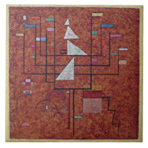 Kandinsky - Gele grens Tegeltje