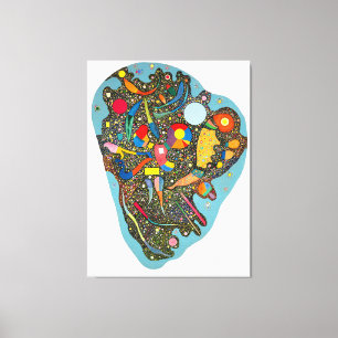 KANDINSKY - GEORDENDE ACCUMULATIE - 1938 - CANVAS AFDRUK