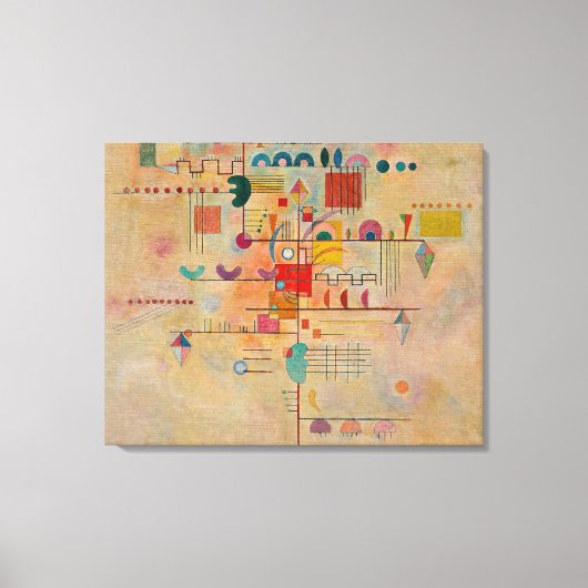 Kandinsky - Graceful Ascent Canvas Afdruk (Voorkant)