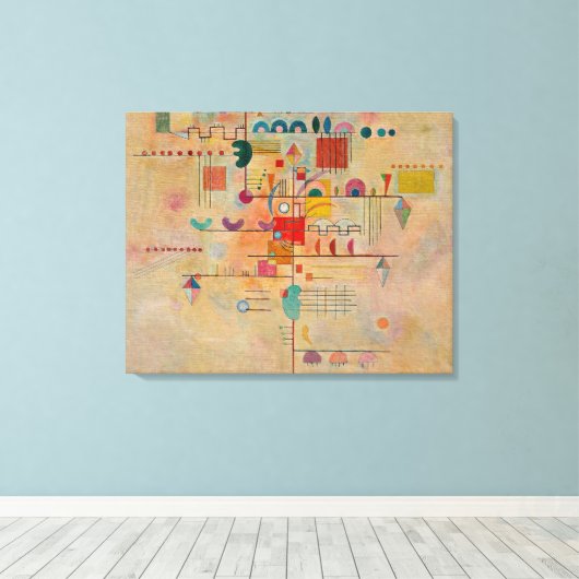Kandinsky - Graceful Ascent Canvas Afdruk (Insitu (Houten vloer))