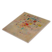 Kandinsky - Graceful Ascent Tegeltje (Zijkant)