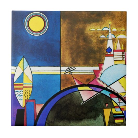 Kandinsky Great Gate of Kiev Tile Tegeltje (Voorkant)