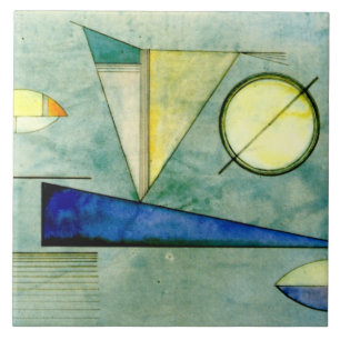 Kandinsky - Haze, abstract kunstwerk, Tegeltje