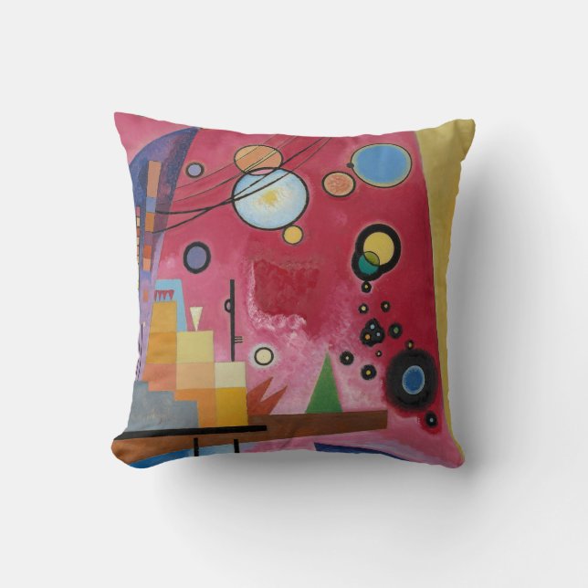 Kandinsky - Heavy Red Kussen (Voorkant)