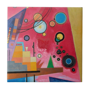 Kandinsky - Heavy Red Tegeltje
