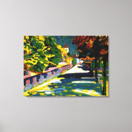 Kandinsky - herfst in Beieren Canvas Afdruk (Voorkant)