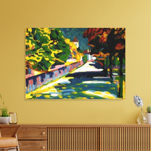 Kandinsky - herfst in Beieren Canvas Afdruk (Insitu (Woonkamer))