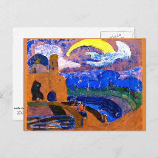 Kandinsky - Het Comet, kleurrijk abstract schilder Briefkaart (Voorkant / Achterkant)