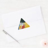 Kandinsky Impressie III Concert Abstract Schilderi Driehoek Sticker (Envelop)